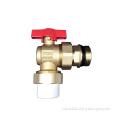 Hot forging brass angle ball valve with PPR union